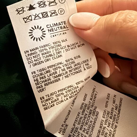 New Reformation Anaiis Silk Dress - Picture 4 of 5